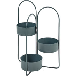 Beliani - Support pour Plantes Pot de fleurs d'Intérieur Rond 56 x 26 x 75 cm en Métal Bleu Foncé Colutena