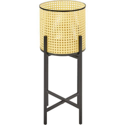 Beliani - Support pour Cache-pot d'Intérieur Rond 25 x 25 x 60 cm en Métal Beige Fallopia