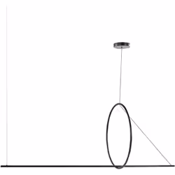 Lampe pendante avec éclairage LED intégré. Cette lampe suspendue est un magnifique mélange de lumière douce et de style moder ...