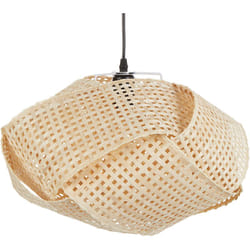 Lampe Suspendue Contemporaine en Bambou Tissé Naturel Luminaire Halil
