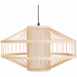 Lampe suspendue à abat-jour tissé. Améliorez votre décoration intérieure avec cette lampe suspendue minimaliste et élégante.  ...