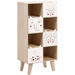 Bibliothèque sur le thème des animaux. Ajoutez une touche de fantaisie à la chambre de votre enfant avec cette charmante bibl ...