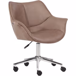 Siège de bureau large et pivotant. Ajoutez une touche d'élégance intemporelle à votre espace de travail avec cette chaise de  ...