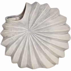 Vase décoratif en forme de coquillage. Ajoutez une touche d'élégance contemporaine à votre intérieur avec ce vase en grès en  ...