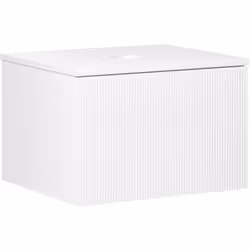 Meuble-lavabo suspendu avec tiroirs. Ce meuble mural suspendu, à la fois élégant et fonctionnel, rafraîchit votre salle de ba ...