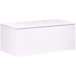 Meuble-lavabo suspendu avec tiroirs. Ce meuble mural suspendu, à la fois élégant et fonctionnel, rafraîchit votre salle de ba ...