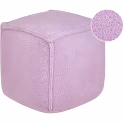 Pouf carré et moelleux. Ajoutez une touche de confort à votre espace de vie avec ce pouf élégant, enveloppé d'un tissu polyes ...