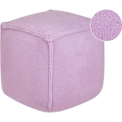 Beliani - Pouf Carré Coussin en Polyester 40 x 40 x 40 cm Moelleux Violet Alipur