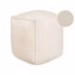 Pouf ALIPUR Bouclé Beige clair 40 cm 40 cm 40 cm