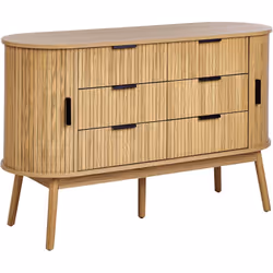 Commode à portes coulissantes. Complétez votre intérieur avec cette commode qui allie un design traditionnel à une touche de  ...