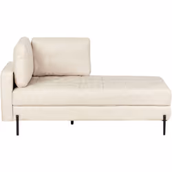 Méridienne traditionnelle avec coussins. Détendez-vous avec style grâce à cette élégante chaise longue, recouverte en cuir PU ...