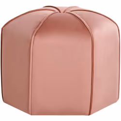 Repose-pieds glamour. Laissez-vous séduire par le confort de ce pouf rembourré, un complément parfait pour votre salon ou vot ...