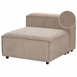 Module fauteuil ARDAL Velours côtelé Taupe