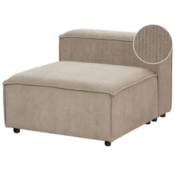 Module fauteuil ARDAL Velours côtelé Taupe