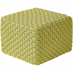 Pouf de jardin carré tissé à la main. Créez un coin salon élégant et fonctionnel dans votre jardin avec notre pouf tissé à la ...