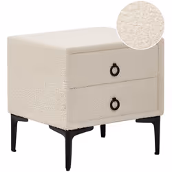 Table de nuit au style moderne et glamour. Cette jolie table de chevet, à la fois élégante et pratique, constitue un splendid ...