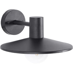 Applique Murale d'Extérieur Moderne Lampe Métal Aluminium Synthétique Noir Mat Baralia