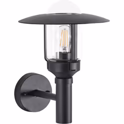 Lampe murale de jardin moderne. Illuminez votre extérieur avec cette lampe murale moderne, fabriquée en aluminium et en verre ...