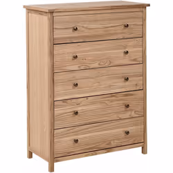 Coffre rustique à 5 tiroirs. Cette commode en bois massif ajoute un charme rustique à n'importe quelle pièce. Fabriquée en bo ...