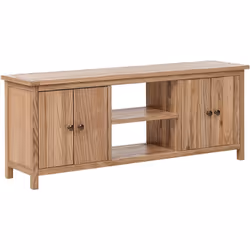 Meuble TV rustique avec rangement. Ce meuble TV en bois de sassafras massif apporte un charme rustique à votre espace de vie. ...