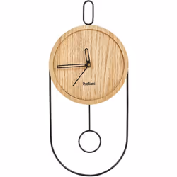 Horloge suspendue à pendule sans chiffres. Cette horloge murale allie robustesse et style. Elle est fabriquée en MDF de haute ...
