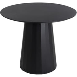 Beliani - Table Ronde en Bois mdf Salle à Manger 100 cm Structure en Acier Noire Plato
