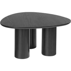 Beliani - Table Basse Rétro en mdf Triangulaire Meubles de Salon Noire Dacoma