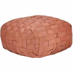 Pouf de jardin carré tissé à la main. Ce pouf d'extérieur fabriqué à la main est un moyen élégant et moderne de s'asseoir et  ...