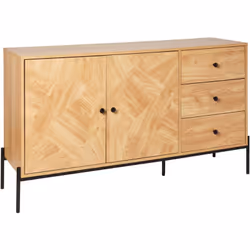 Buffet haut de salon. Ce buffet élégant allie le charme rétro à la fonctionnalité moderne, avec trois tiroirs spacieux et un  ...