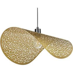 Beliani - Lampe Pendante Abat-jour en Métal Doré Krishna