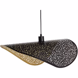 Lampe pendante en fer. Apportez une touche moderne et audacieuse à votre espace avec cette lampe suspendue unique. Dotée d'un ...