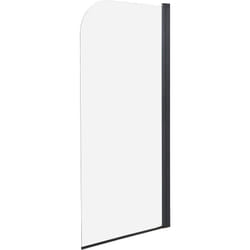 Beliani - Paroi de Douche Minimaliste en Verre Trempé Réglable 140 x 70 cm Noir Lapan