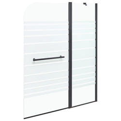 Paroi de bain douche TUAPI 140 x 100 cm Noir