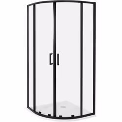 Douche demi-ronde avec double porte coulissante. Prenez soin de votre salle de bain en l'équipant de cette cabine de douche.  ...