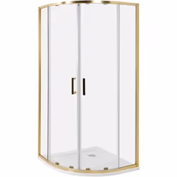 Douche demi-ronde avec double porte coulissante. Prenez soin de votre salle de bain en l'équipant de cette cabine de douche.  ...