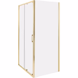 Cabine de douche carrée avec porte simple. Rafraîchissez votre salle de bain et ajoutez-y un élément qui attirera l'attention ...