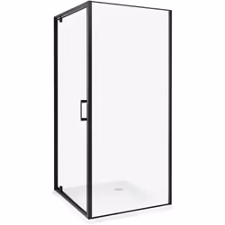 Cabine de douche carrée avec porte simple. Cette cabine de douche carrée sera un excellent complément à votre salle de bain.  ...