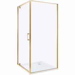 Cabine de douche carrée avec porte simple. Cette cabine de douche carrée sera un excellent complément à votre salle de bain.  ...