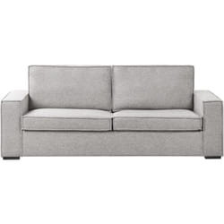 Beliani - Canapé-Lit Convertible avec Matelas 3 Places Gris Vuokatti