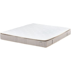 Beliani - Matelas en Latex avec Ressorts Ensachés 160 x 200 cm Housse Amovible en Polyester Fermeture Eclair Ferme Blanc Daydream
