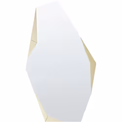 Miroir mural asymétrique. Le miroir moderne avec sa forme asymétrique est une décoration fonctionnelle qui s'intègre dans n'i ...