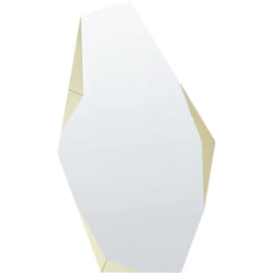 Miroir Mural Décoratif 68 x 120 cm Sans Cadre Vifs Doré Arguel
