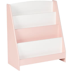 Beliani - Bibliothèque à 4 Niveaux en mdf Présentoir Meuble Chambre Enfant Rose Pastel Liloet