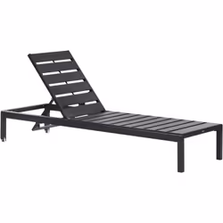 Transat de jardin avec dossier réglable. Cette chaise longue moderne offre un confort absolu grâce à son dossier réglable en ...