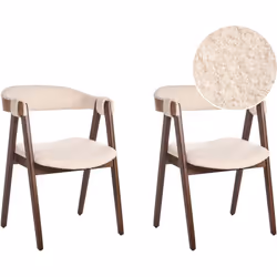 Lot de 2 chaises de salle à manger de style traditionnel. Ces chaises au design intemporel, qui associent un cadre en bois cl ...
