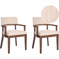 Lot de 2 chaises avec accoudoirs. Ajoutez un peu de sophistication à votre intérieur avec cet ensemble de chaises traditionne ...
