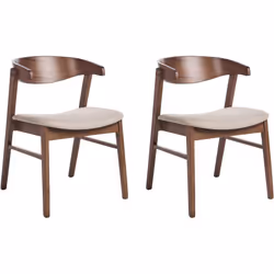 Chaises traditionnelles en bois avec dossier incurvé. Ajoutez une touche de charme intemporel à votre intérieur avec cette pa ...