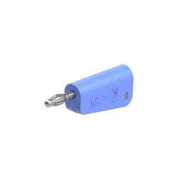 LQ-4N-30 fiche mâle de laboratoire mâle ø de la broche: 4 mm bleu 1 pc(s) 64.1038-23 - Stäubli