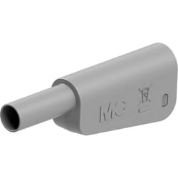 SLQ-4A-46 Fiche banane de sécurité mâle ø de la broche: 4 mm gris 1 pc(s) D662872 - Stäubli