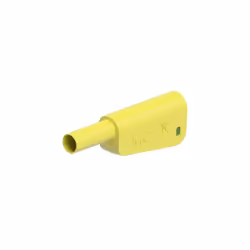 STÄUBLI SLM-4N-46 SICHERHEITS-LAMELLENPRISE MÂLE PRISE MÂLE STIFT-Ø: 4MM JAUNE, VERDE 1 PC(S)